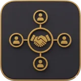 Icon f&uuml;r zentrales Partnernetzwerk in der Schwertransportlogistik